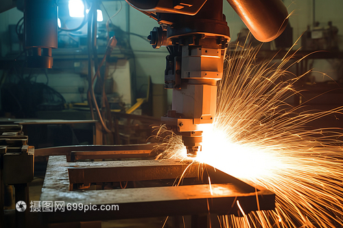 工厂自动焊接机械臂